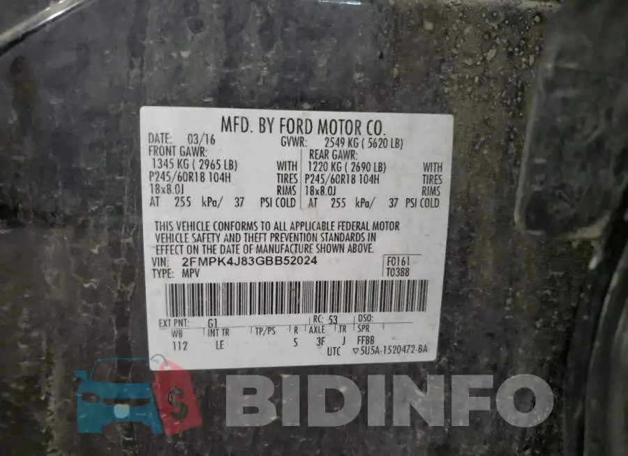 2FMPK4J83GBB52024 Photo# 13