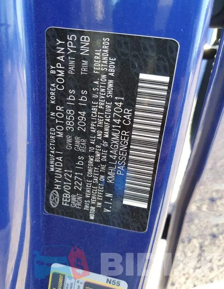 KMHLL4AGXMU147041 Photo# 12