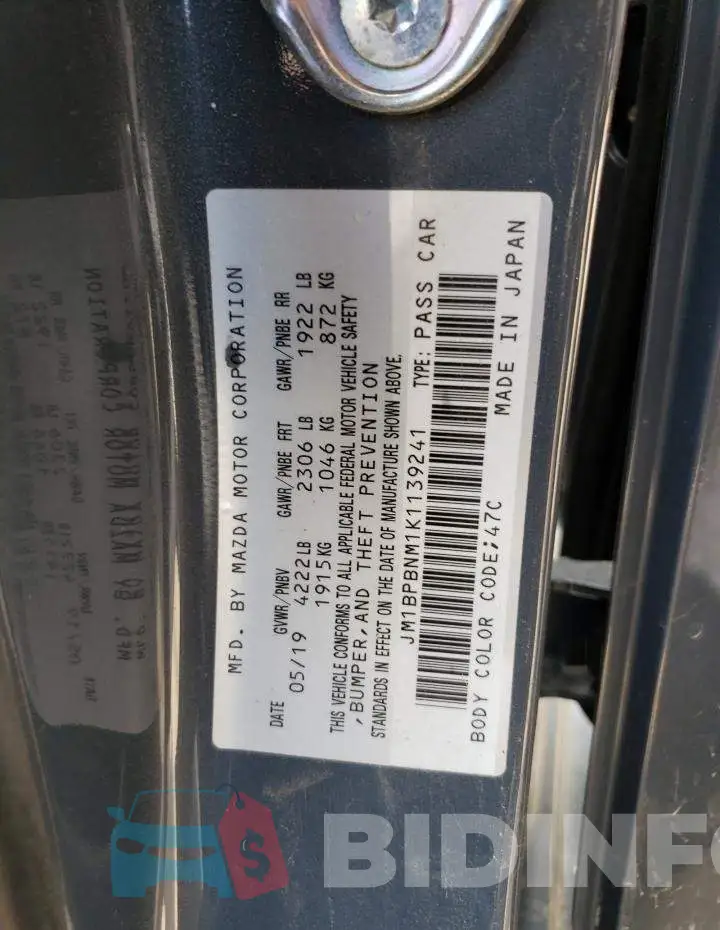 JM1BPBNM1K1139241 Photo# 12