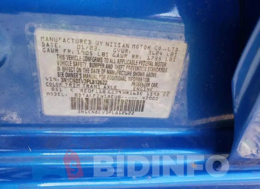 3N1CN8EV3PL812622 Photo# 12