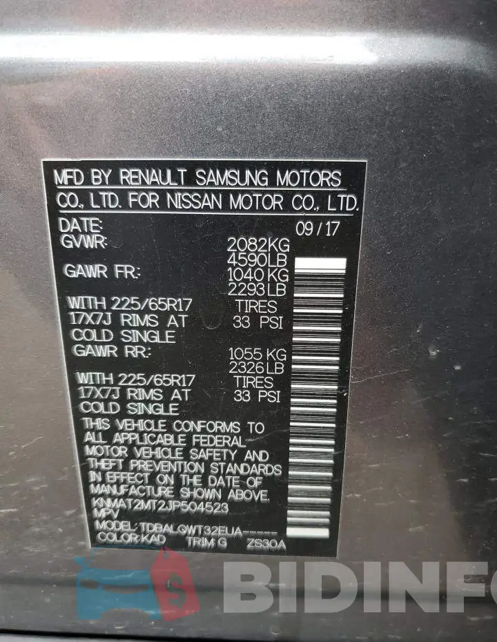 KNMAT2MT2JP504523 Photo# 14