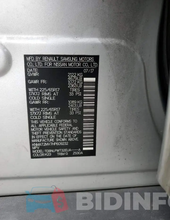 KNMAT2MV7HP609232 Photo# 12
