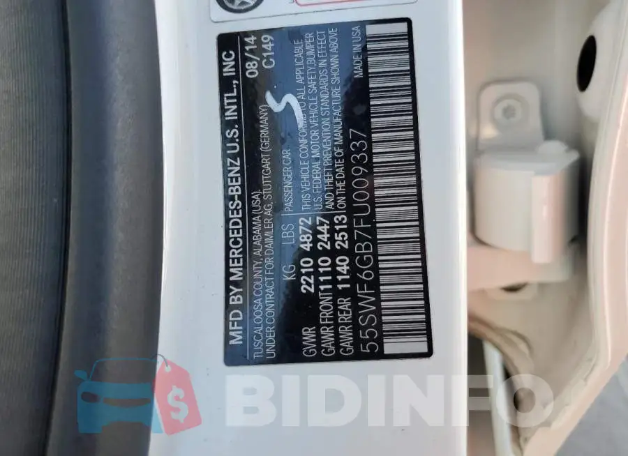 55SWF6GB7FU009337 Photo# 12