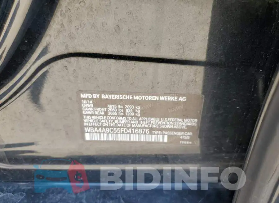 WBA4A9C55FD416876 Photo# 12