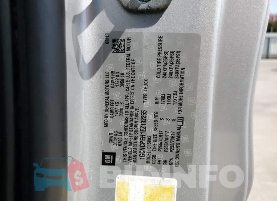 1GCNCPEH1EZ132255 Photo# 12