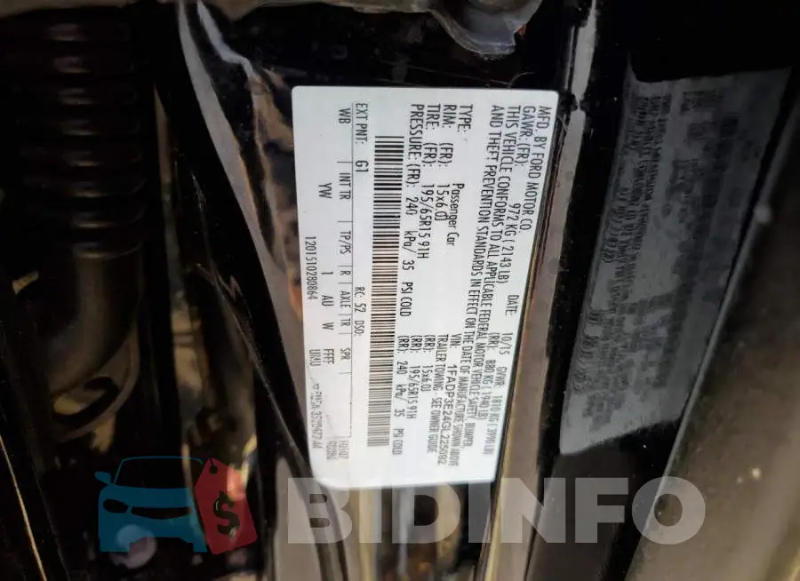 1FADP3E24GL225092 Photo# 12