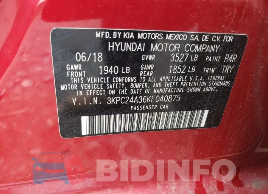 3KPC24A36KE040875 Photo# 12