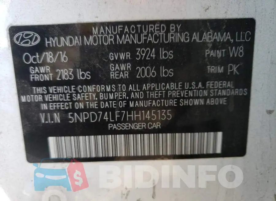 5NPD74LF7HH145135 Photo# 12