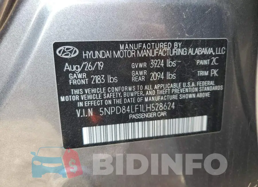 5NPD84LF1LH528624 Photo# 12