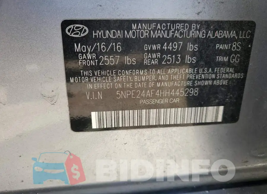 5NPE24AF4HH445298 Photo# 12