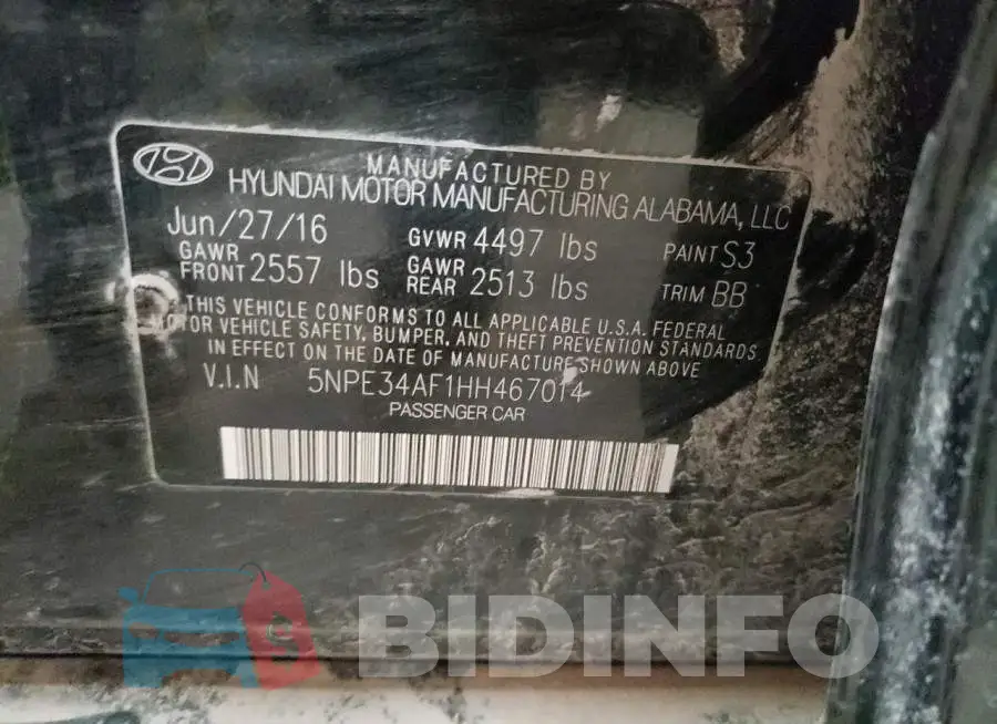 5NPE34AF1HH467014 Photo# 13