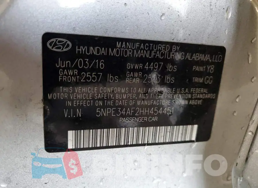 5NPE34AF2HH454451 Photo# 13