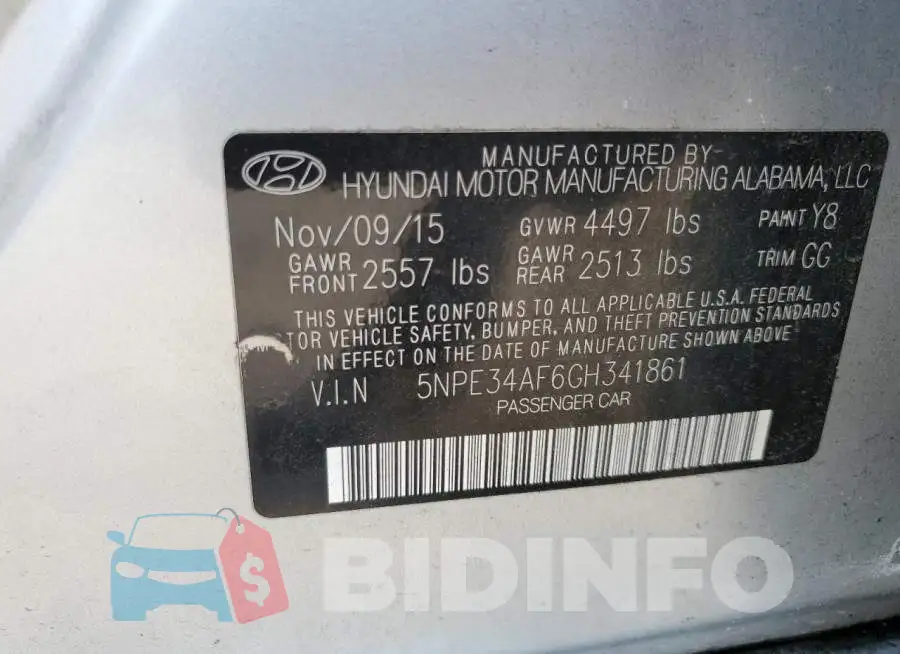 5NPE34AF6GH341861 Photo# 12