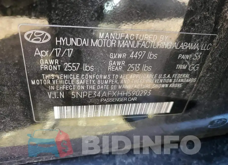 5NPE34AFXHH590293 Photo# 12