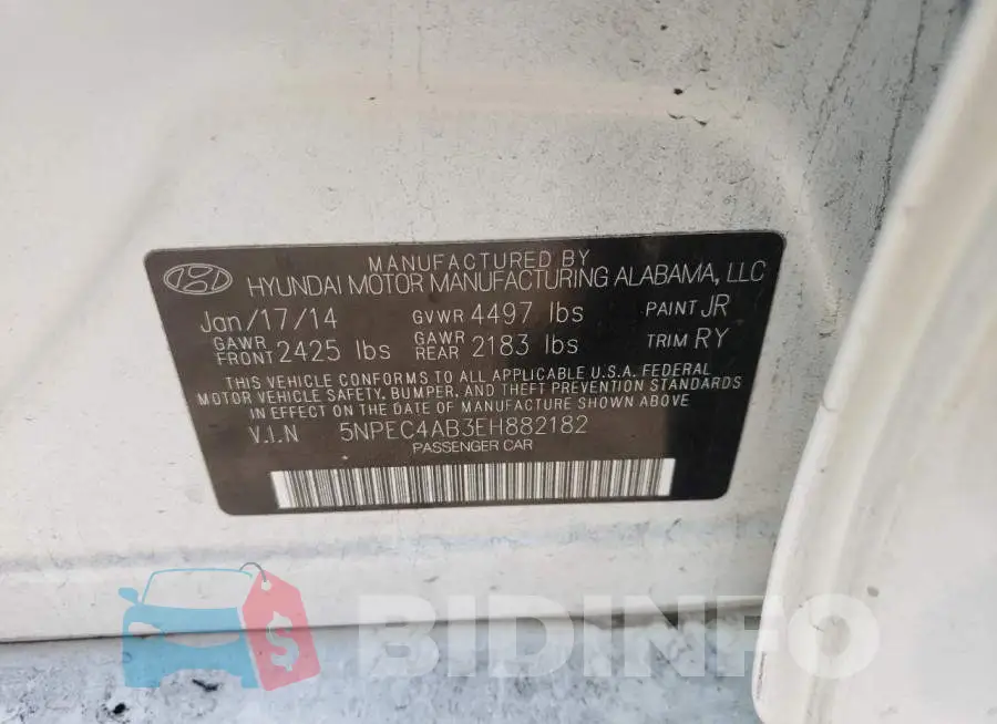 5NPEC4AB3EH882182 Photo# 13