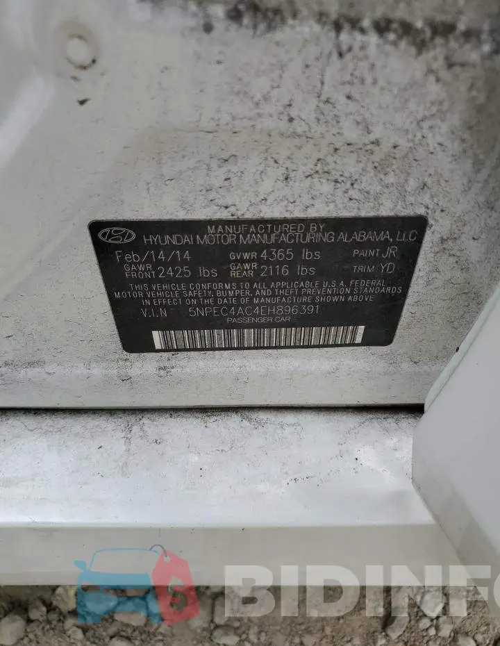 5NPEC4AC4EH896391 Photo# 12