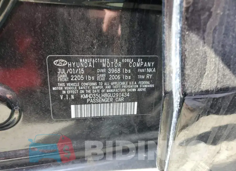 KMHD35LH8GU291434 Photo# 12
