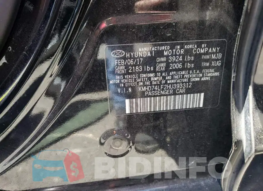 KMHD74LF2HU393312 Photo# 12