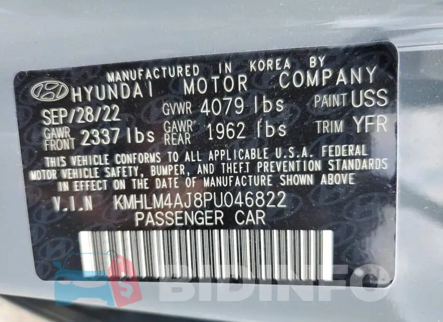 KMHLM4AJ8PU046822 Photo# 12