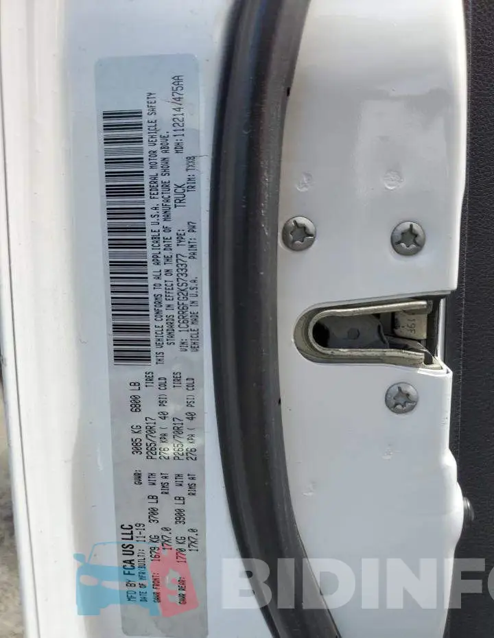 1C6RR6FG2KS733377 Photo# 12