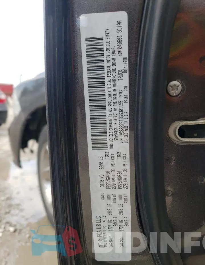 1C6RR7FT3GS301195 Photo# 12