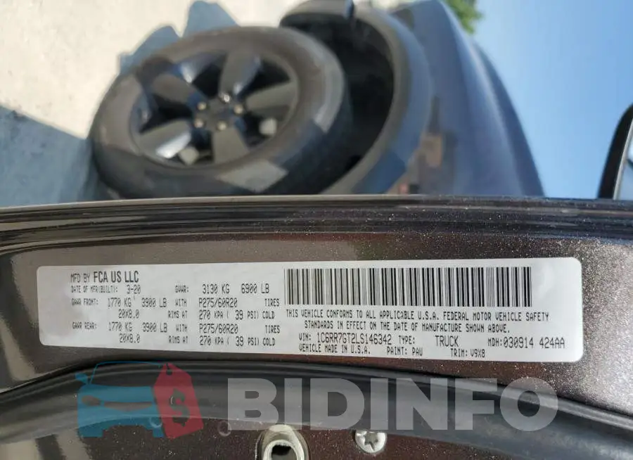 1C6RR7GT2LS146342 Photo# 12