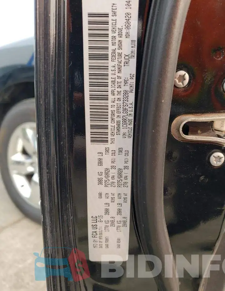 1C6RR7LG9FS733280 Photo# 12
