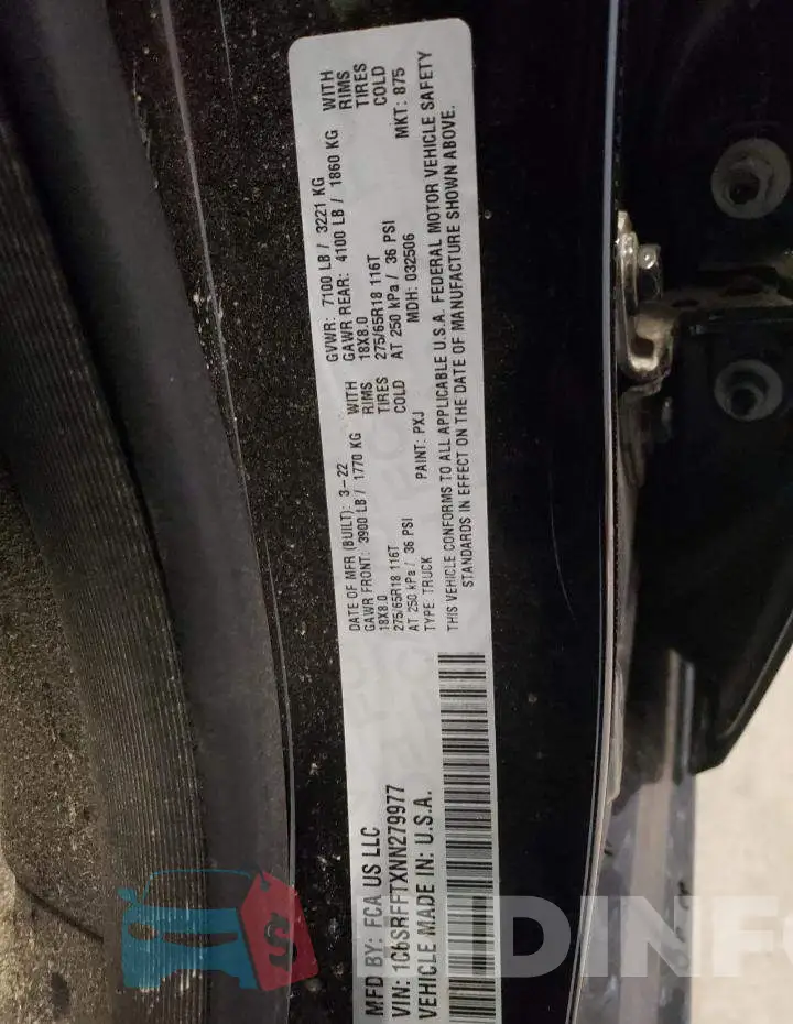1C6SRFFTXNN279977 Photo# 12