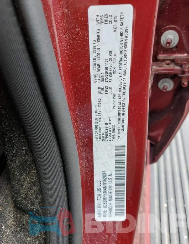 1C6SRFKM4NN162037 Photo# 12