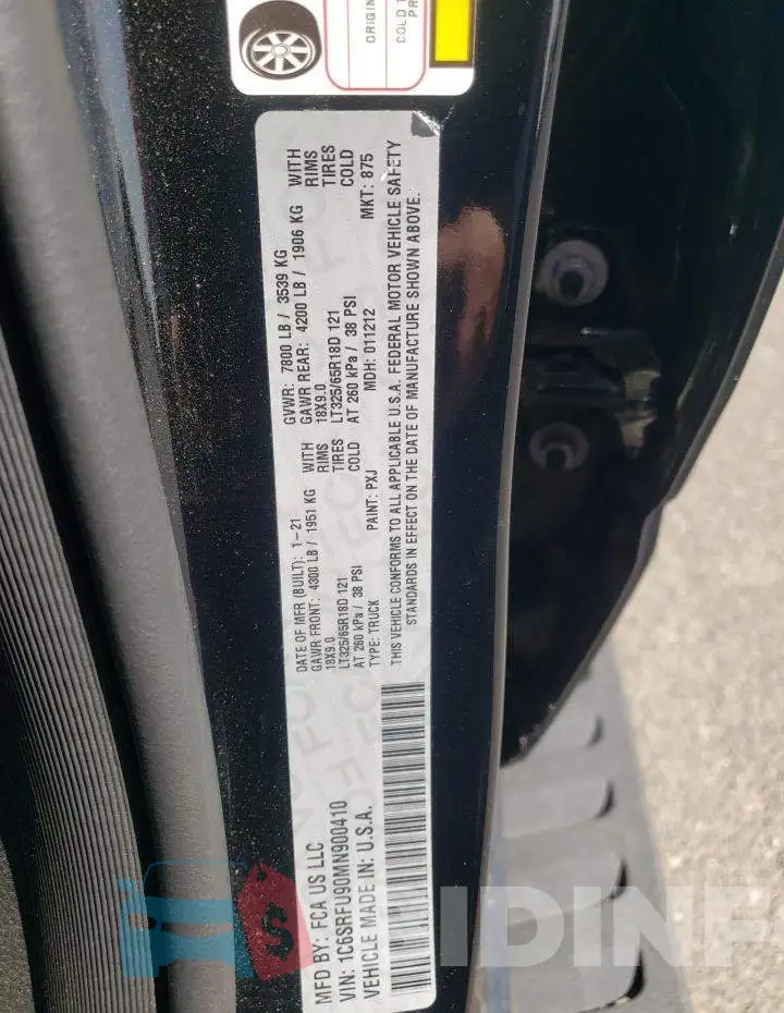 1C6SRFU90MN900410 Photo# 12