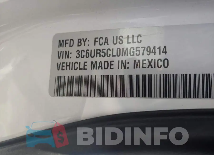 3C6UR5CL0MG579414 Photo# 10