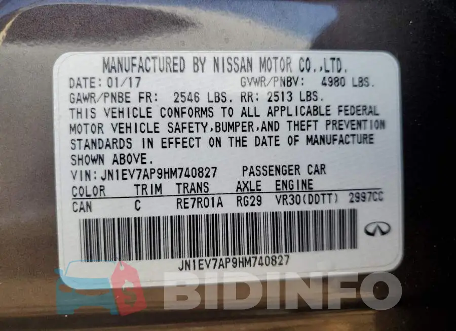 JN1EV7AP9HM740827 Photo# 12