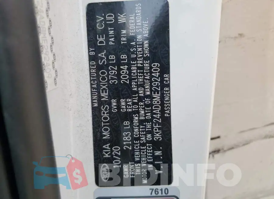 3KPF24AD8ME292409 Photo# 12