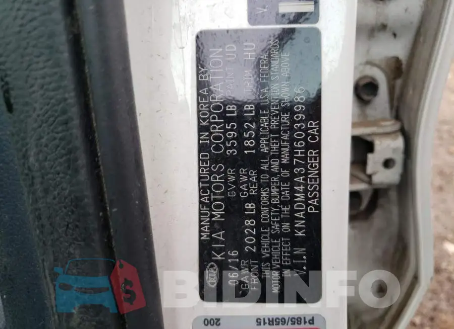 KNADM4A37H6039986 Photo# 12