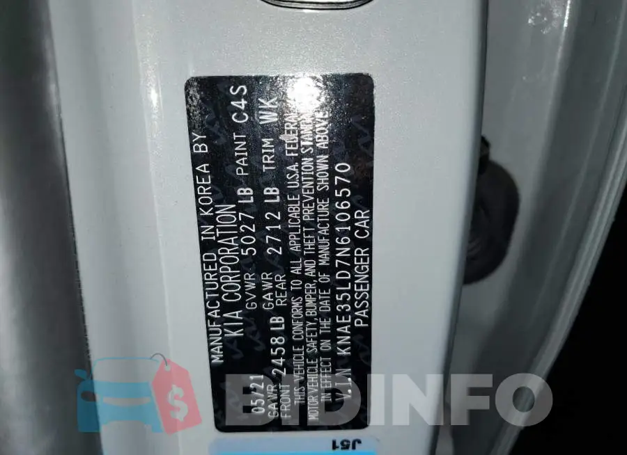 KNAE35LD7N6106570 Photo# 12