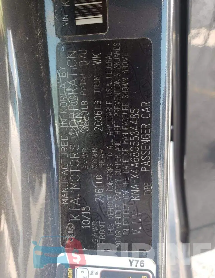 KNAFX4A68G5534485 Photo# 12