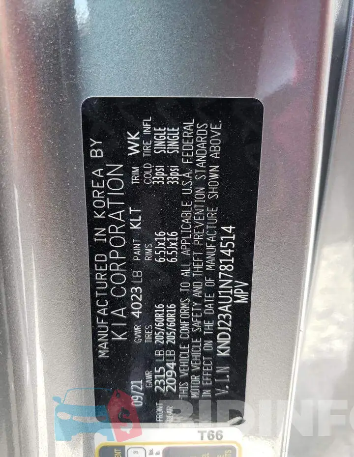 KNDJ23AU1N7814514 Photo# 13