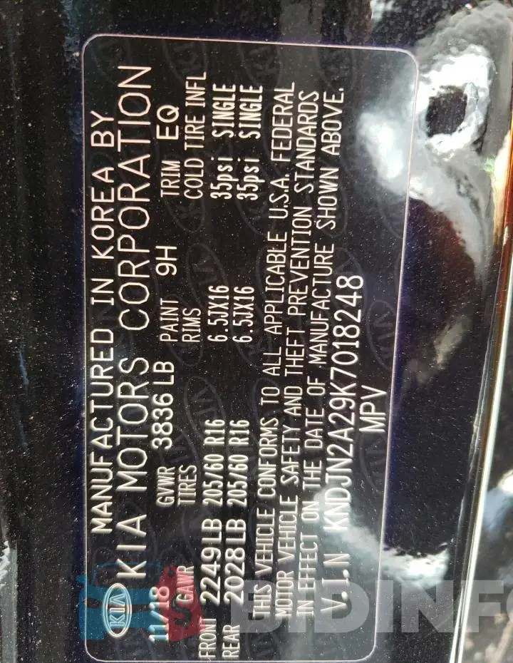 KNDJN2A29K7018248 Photo# 13