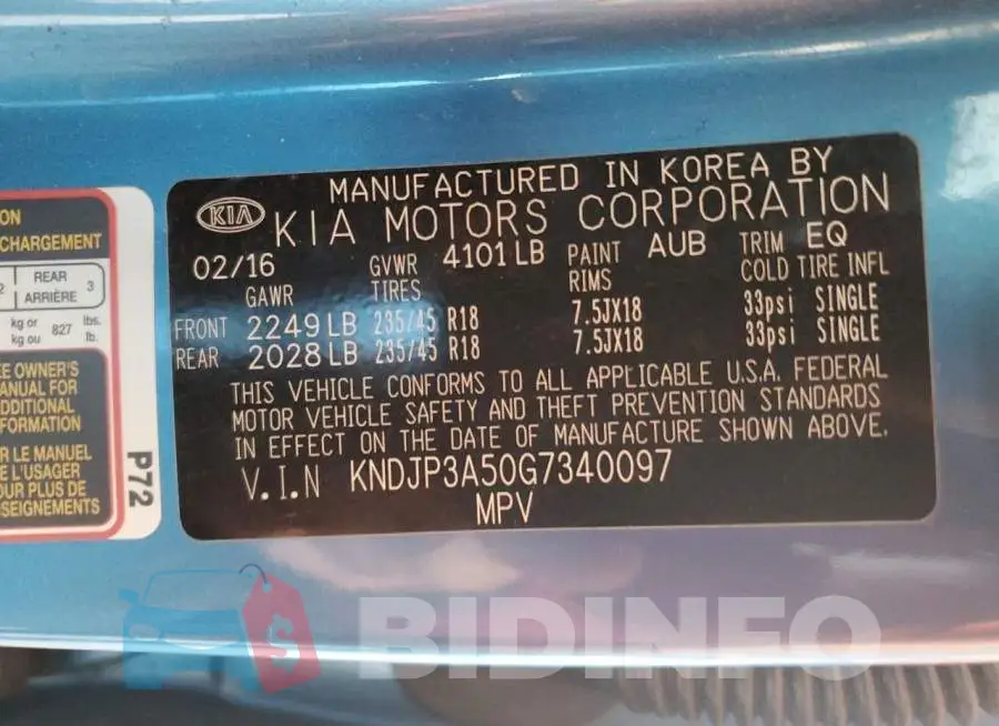 KNDJP3A50G7340097 Photo# 12