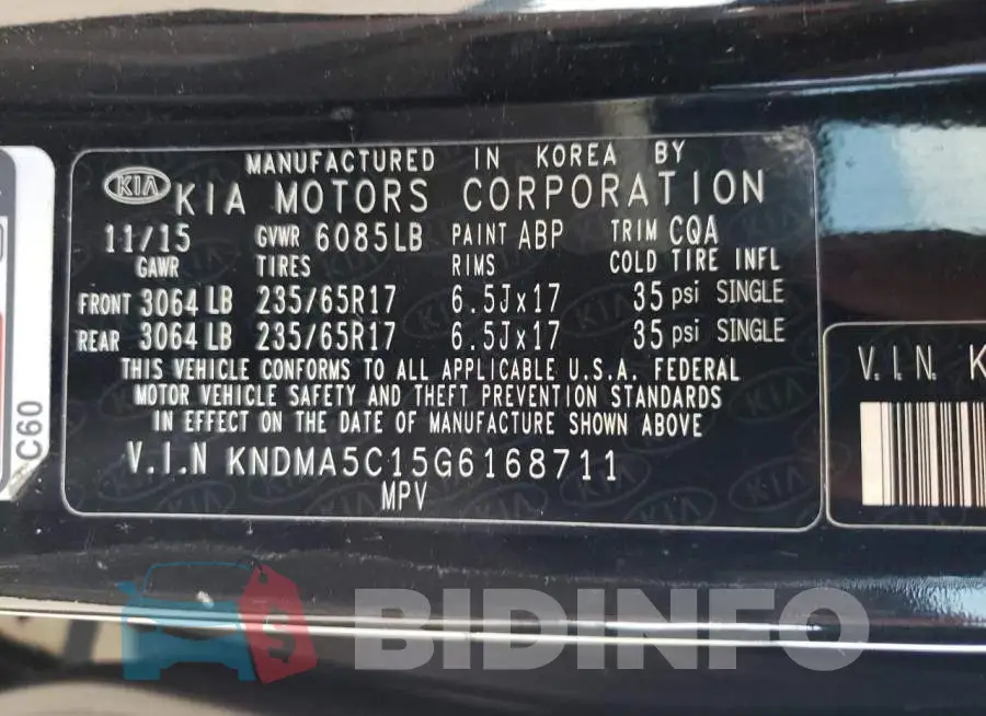 KNDMA5C15G6168711 Photo# 12