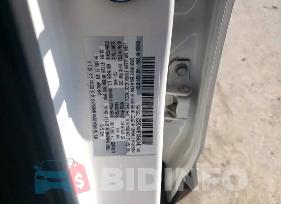 3MVDMBAL6NM408922 Photo# 13