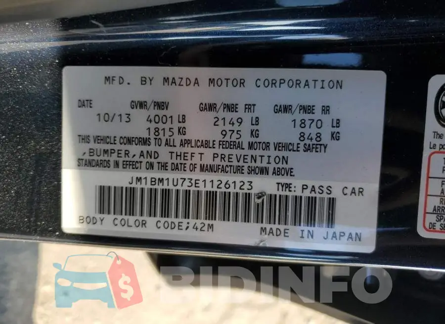 JM1BM1U73E1126123 Photo# 12