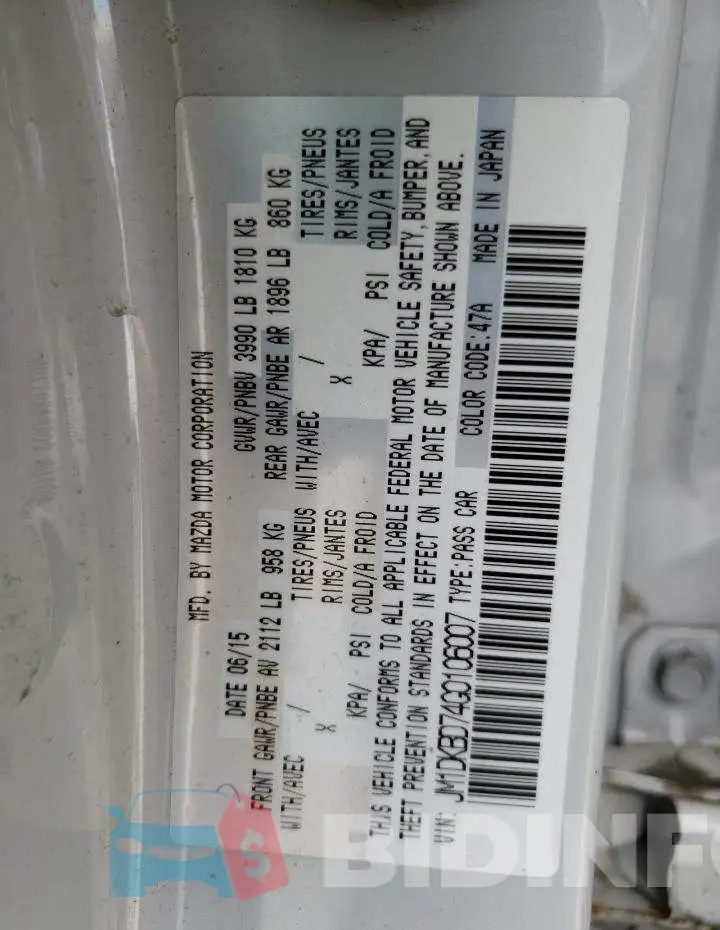 JM1DKBD74G0106007 Photo# 12