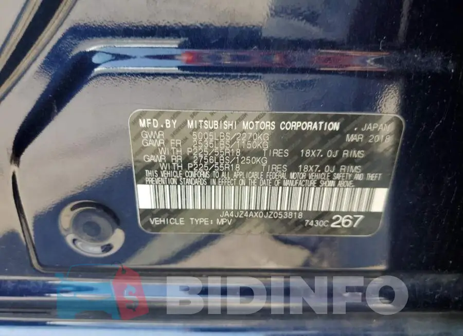 JA4JZ4AX0JZ053818 Photo# 13