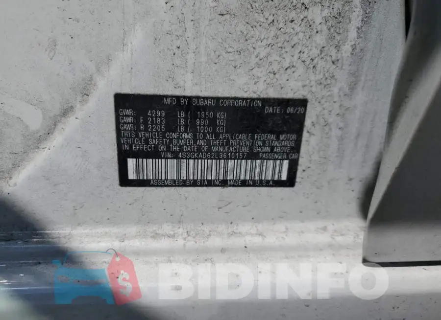 4S3GKAD62L3610157 Photo# 13