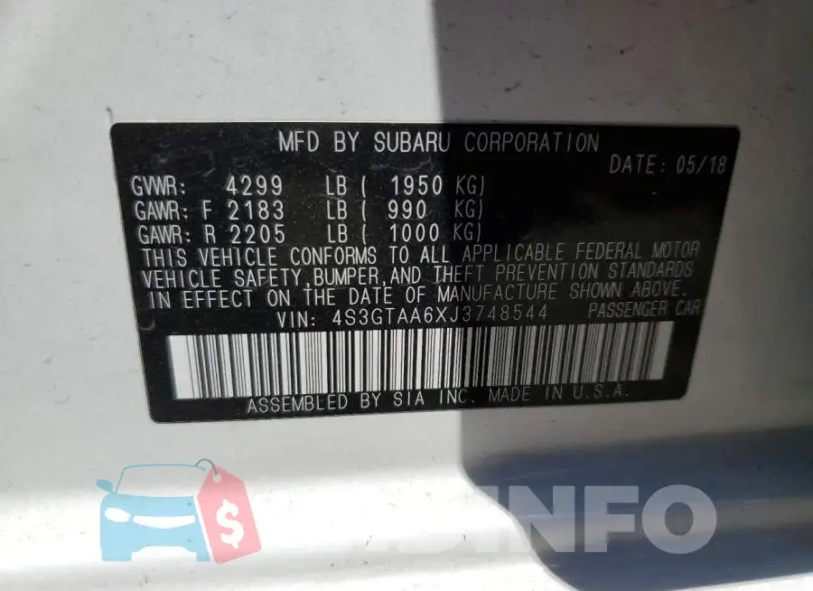 4S3GTAA6XJ3748544 Photo# 12
