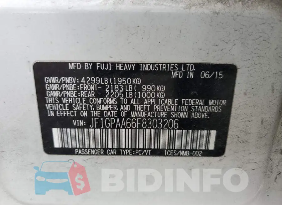 JF1GPAA66F8303206 Photo# 13