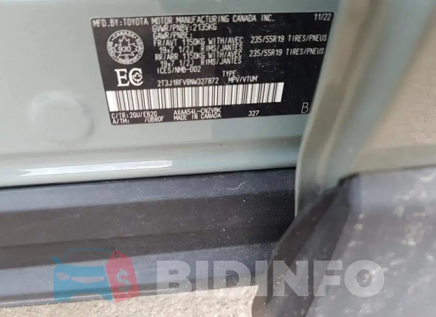 2T3J1RFV8NW327872 Photo# 13