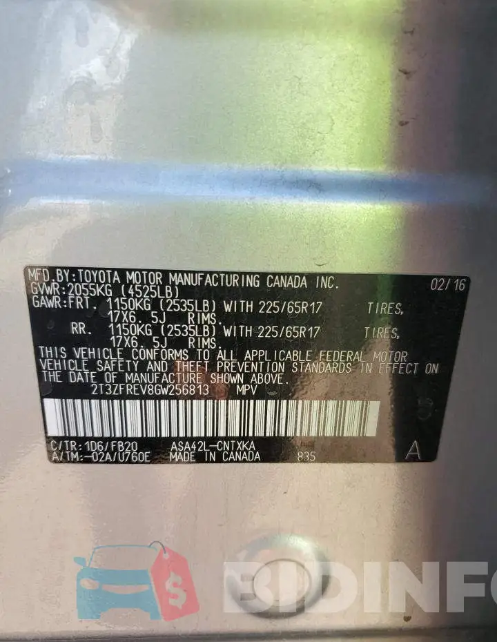 2T3ZFREV8GW256813 Photo# 13