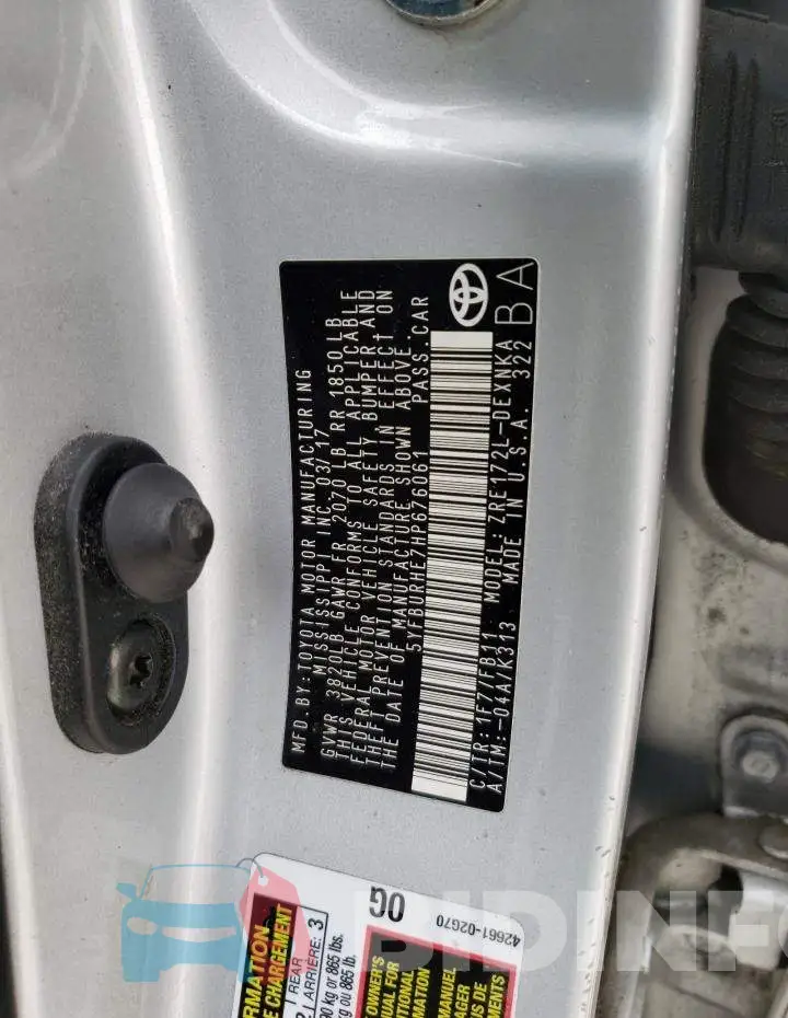 5YFBURHE7HP676061 Photo# 12